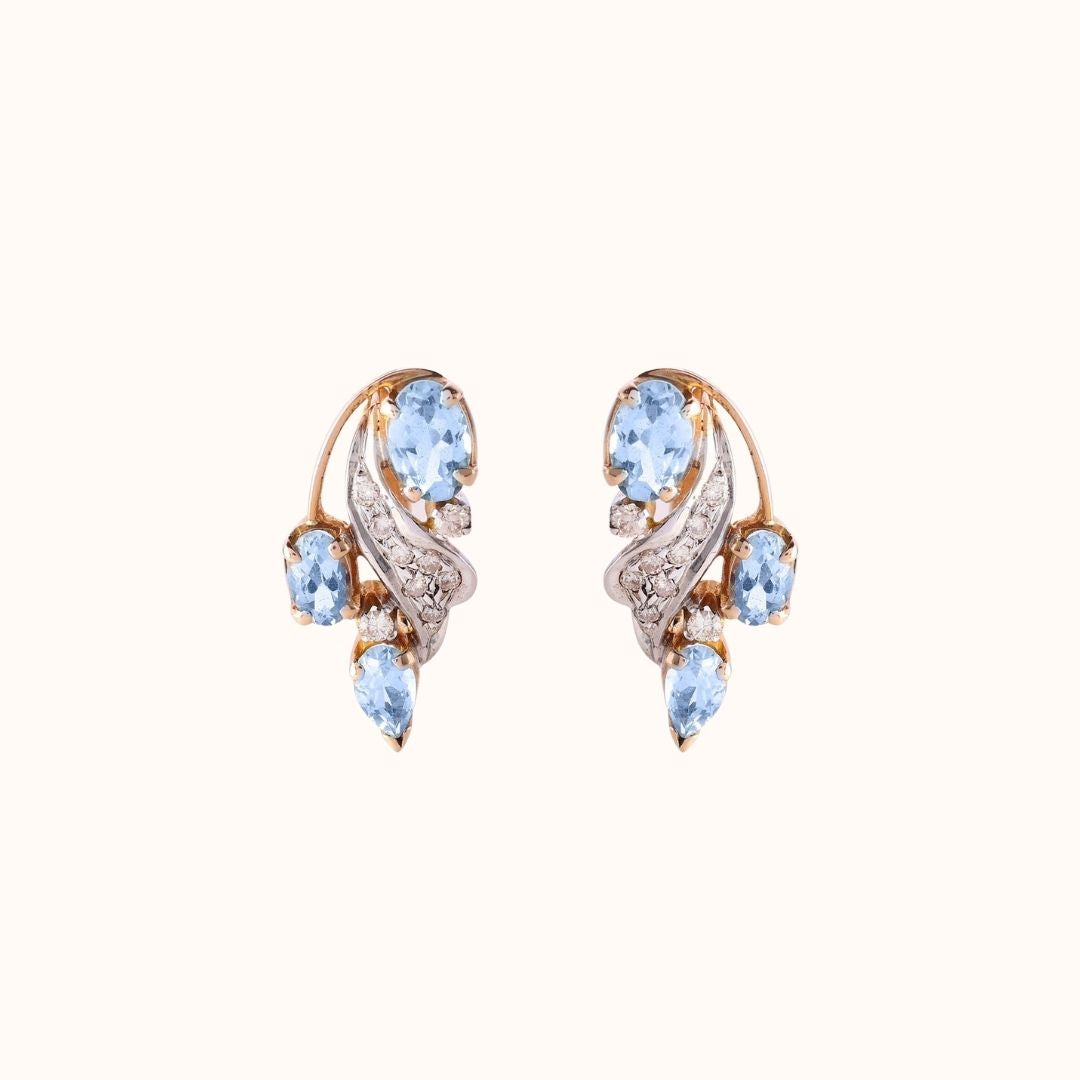 Aquamarine Sunlit Earrings