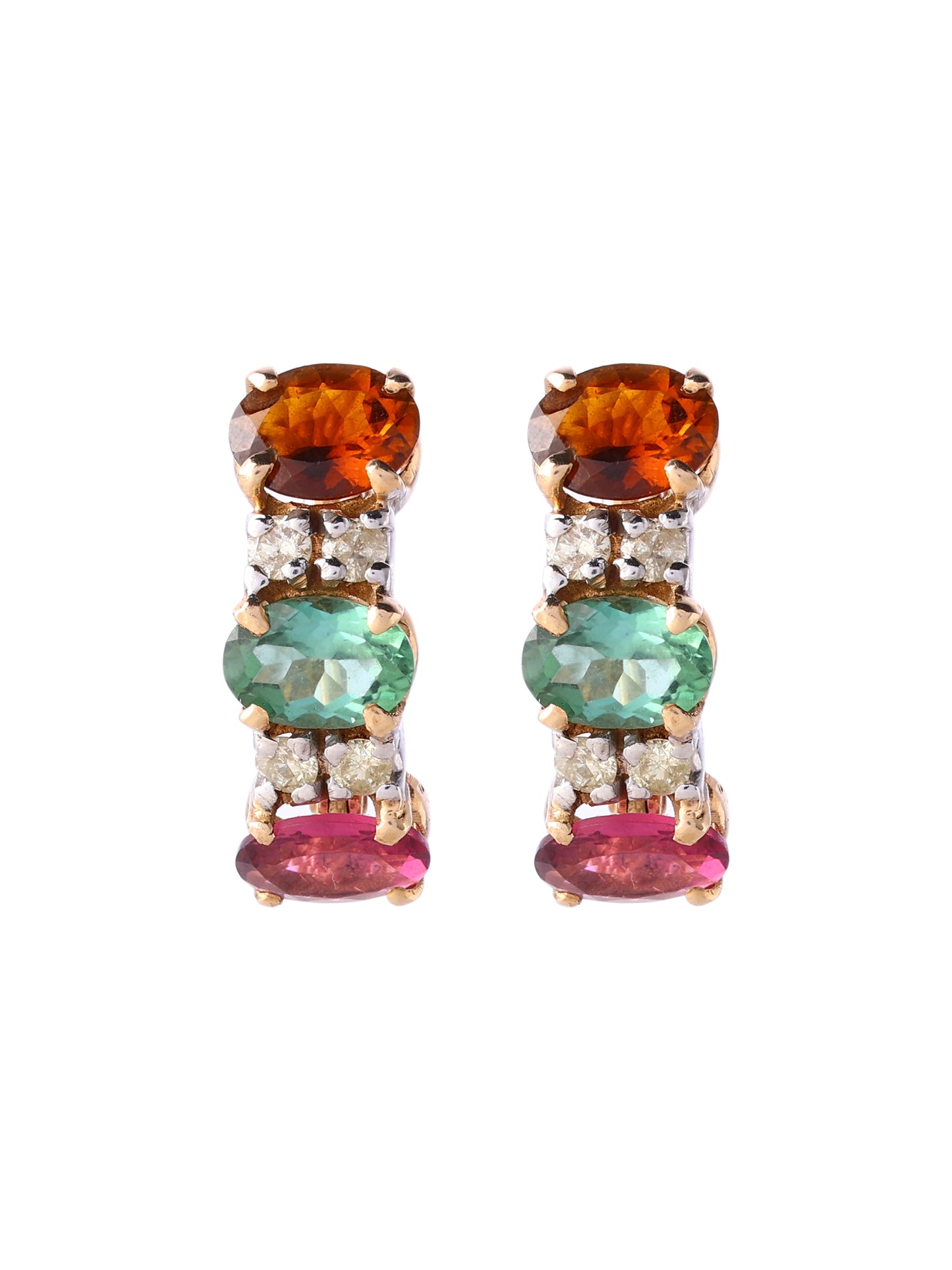 The Trio Gemstone Earrings