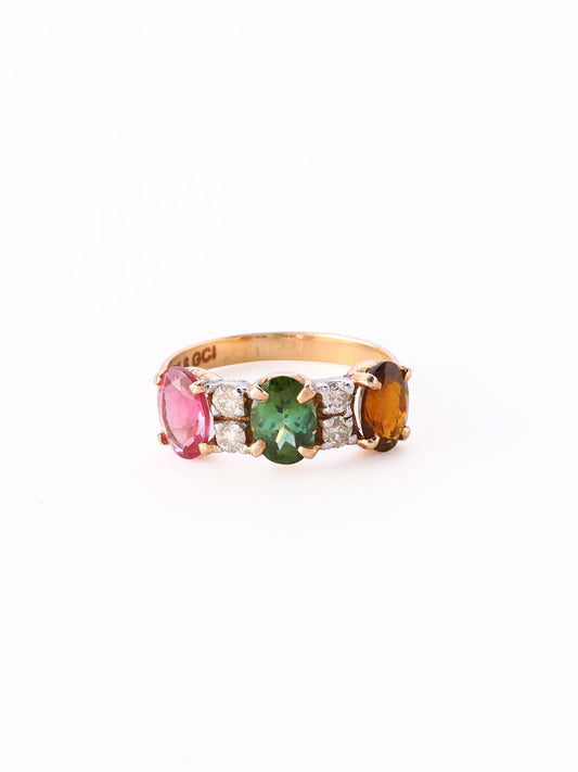 The Trio Gemstone Ring