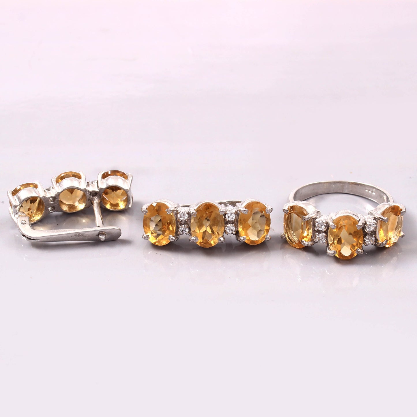 Trio Ring & Earrings Set