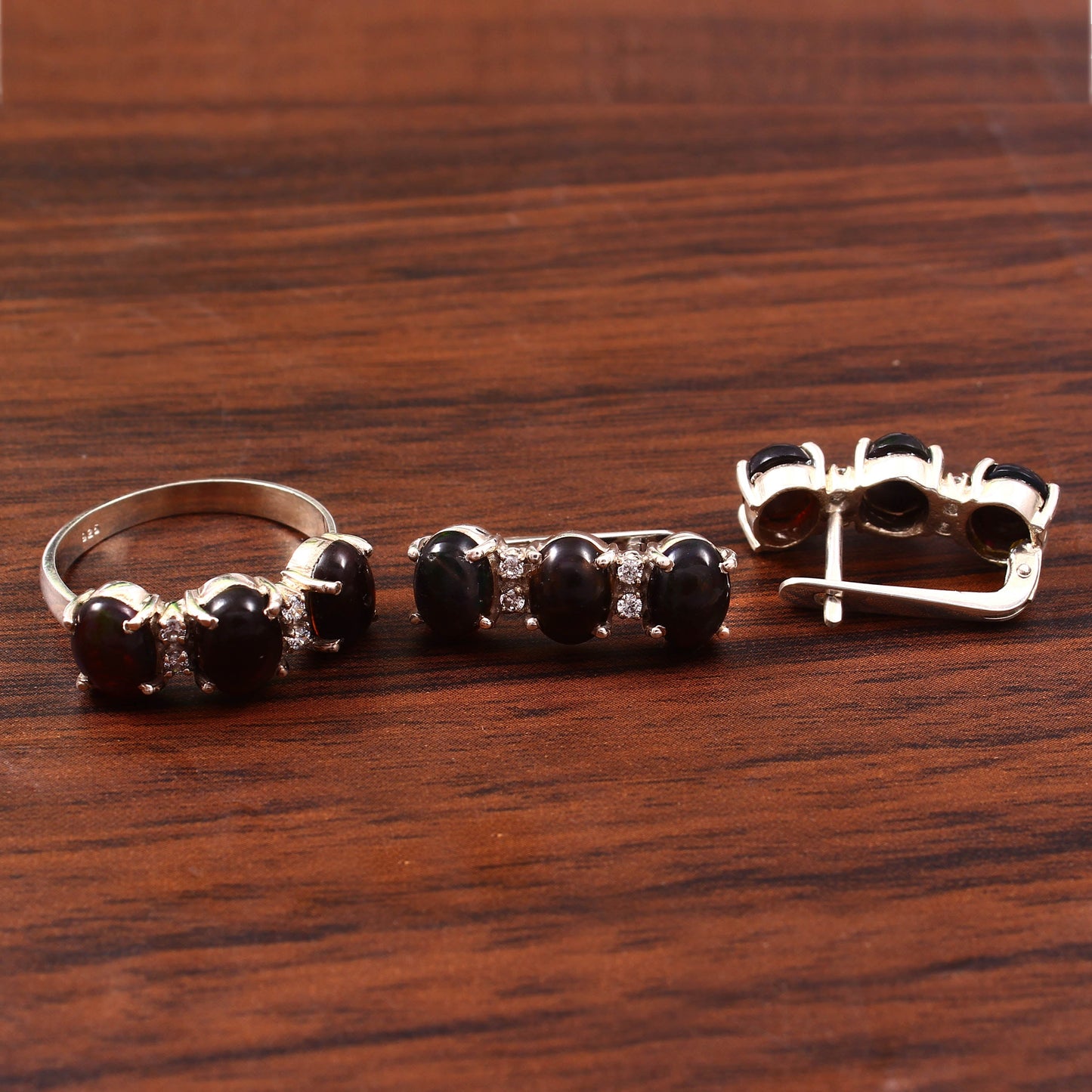 Trio Ring & Earrings Set