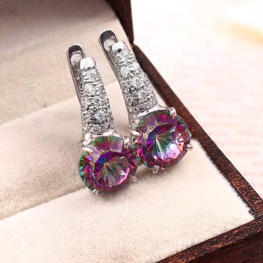 Mystic Topaz Drop Earrings