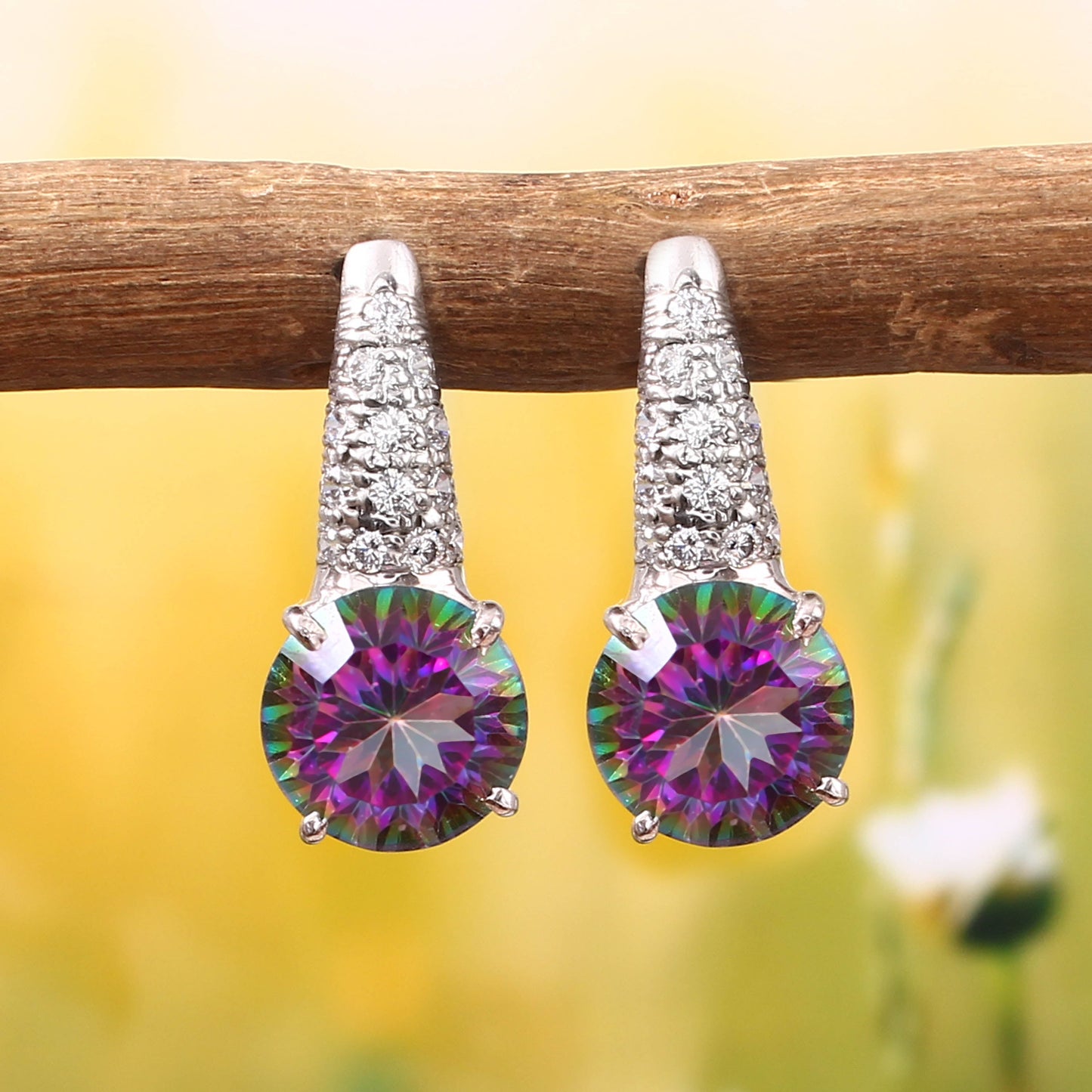 Mystic Topaz Drop Earrings